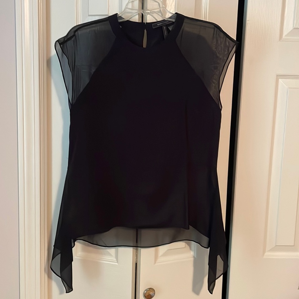 BCBG maxazria black silk size Small